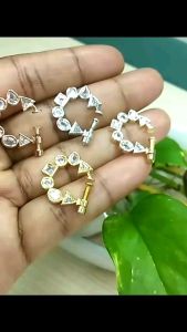 Haseenas Kundan CZ Nose Pin