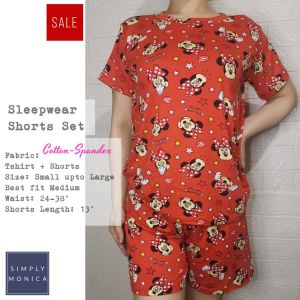 SimplyMonica Terno Shorts SleepWear (One Size Small-to-Large)