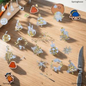 [COD] Springhooe สติกเกอร์ศิลปะเล็บรูปโบว์เกล็ดหิมะสีสันสดใสสำหรับผู้หญิงสติกเกอร์ตกแต่งเล็บสไตล์คริสมาสต์น่ารักสำหรับเป็นของขวัญตกแต่งเล็บสำหรับผู้หญิง
