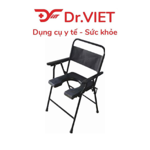 Ghế vệ sinh mặt nệm không có bánh xe Đức Cường - chăm sóc người cao tuổi