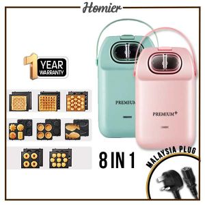 24ShipOut 8 In 1 Sandwich Maker Pembakar Waffle Electric Mesin Roti Sandwich Premium Waffle Maker Machine