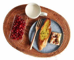 Alas Piring Rotan / Tatakan Piring Rotan / Placemate Rotan