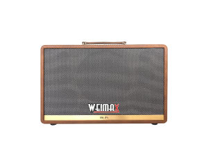 Loa karaoke xách tay Weimax H-120 công suất 1000W tặng kèm 2 micro không dây âm thanh sống động mạnh mẽ chỉnh bass treble echo reverb kết nối đa dạng thời gian hoạt động 4-6h