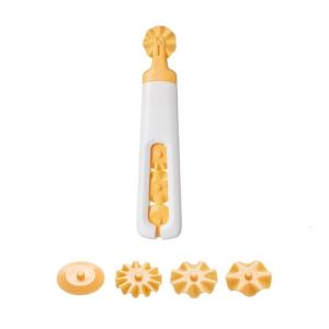 ล้อลูกกลิ้งขอบขนมอเนกประสงค์สำหรับเค้กและพายพร้อมที่จับแสนสบายสำหรับการอบที่บ้านหรือทำขนมมืออาชีพ