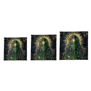 NGHỆ THUẬT tarots Mat Fleece bề mặt bảo vệ 50x50cm/60x60cm/75x75cm 3 kích thước thiết kế di động với bí truyền tác phẩm nghệ thuật