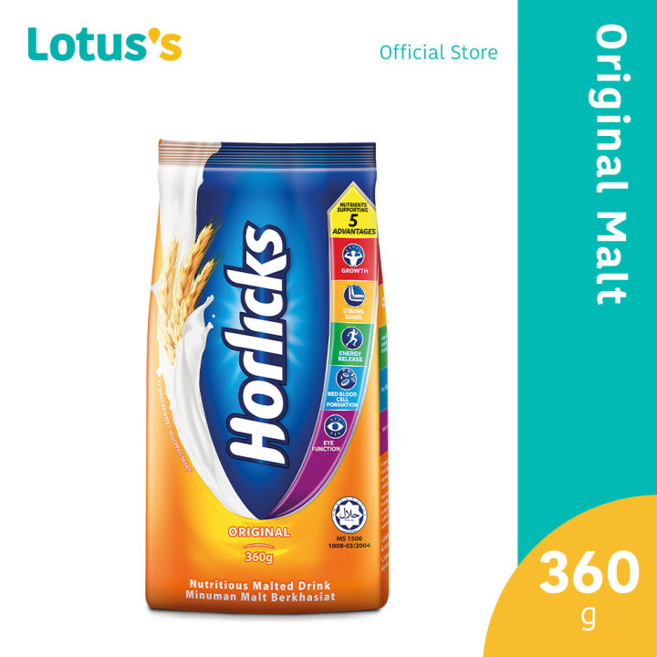 Horlicks Original Nutritious Malted Drink 360G