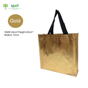 Storage cloth laser shopping bag reusable non-woven shopping bag eco-friendly bag handbag laser eco-friendly bag L