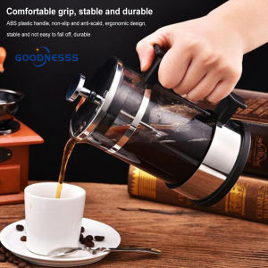 French Press Small 600ml French Press Coffee Maker Glass French Coffee Press with Filter Glass French Press Coffee Pot Coffee French Press Glass For Tea Coffee Travel Camping