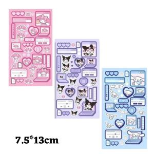 【READY STOCK】Sanrio Diary Notebook Cute Stationery Set Kids Stationery Box Journal Kit Birthday Gift Box Sticker A6 手帐本套装可爱记事本