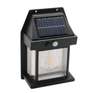 Solar Outdoor Night Lamp Wall Light Body Sensing Three-mode Tungsten Wall Light Garden Villa Courtyard Night Lamp