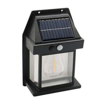 2pcs Solar Outdoor Lamp Emergency Lighting Wall Light Body Sensing Night Bulb Garden Courtyard Night Lamp