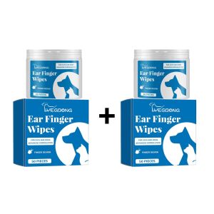 Yegbong Pet Ear Cleaning Wipes Disposable Ear Care Finger Cover Convenient And Dirty Hand Ear Mite Ear Mite And Dogs Cleaning Wipes Pet Disposable Cleaning Wipes Dog Teeth Cleaning Finger Wipes Cat Ear and Eye Beauty Wipes Cat Hygiene and Beauty Products