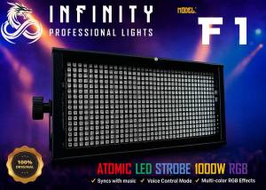 Infinity Vorlane Atomic Strobe 1000 watts 3in1 RGB LED Strobe Light for dj club party stage concerts