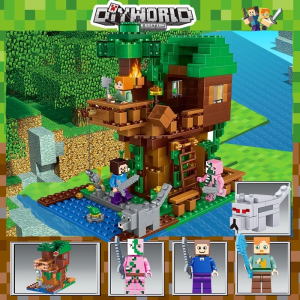 Building Blocks Toys Minecraft Toys Set with Figure Minifigures Educational Toys Gift for Kids