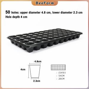 B.F. Seedling Tray 50/72/105 Holes Garden Trays Strength Seed Germination Plant Flower