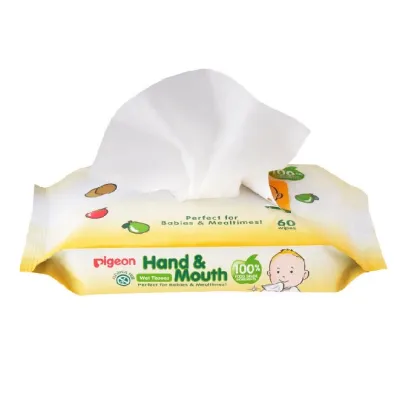 Pigeon - Hand & Mouth Baby Wipes (60 Sheets)