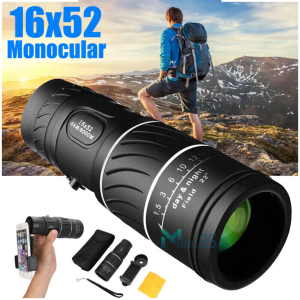 PROMO Teropong Jarak Jauh Super Zoom Monokular Focus Zoom Lens 66M/8000M - 16x52