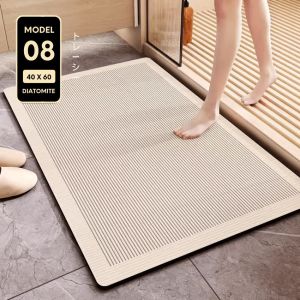 Thảm silicon thấm nước chống trơn để cửa phòng tắm thảm đá siêu thấm nước phong cách sang trọng