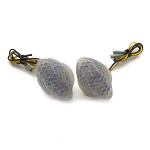 2pcs Motorcycle Flush Mount Indicator LED Side Marker Amber Lamp Turn Signal Light for CBR 600RR 1000RR 2004-2007