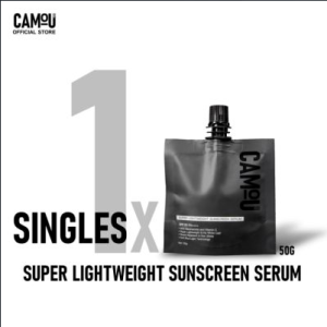 Camou Super Lightweight Sunscreen Serum SPF 50 PA++++ Niacinamide Vitamin C Centella Asiatica Extract Broad Spectrum UVA/UVB Anti Blue Light Fragrance Free Oil Control