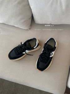 Phong Liya   Giày tập luyện nữ 2024 Bộ sưu tập mùa xuân mới T Giày thể thao trắng đa năng đế dày tăng chiều cao