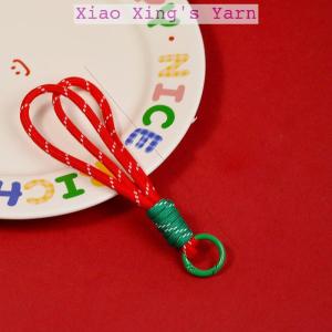 Móc khoá giáng sinh dây dù paracod nhiều màu sắc treo balo thú bông handmade | Xiao Xings Yarn