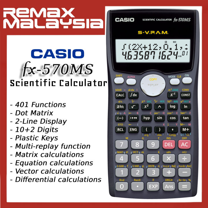 Casio Fx570ms Fx 570ms Calculator Online Casio Fx570ms Calculator