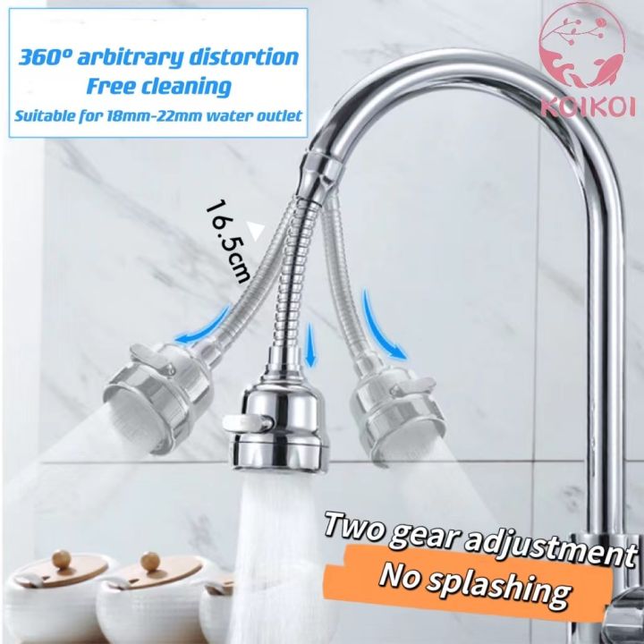 Malaysia Rotatable Tap Head Nozzle Diffuser 304 Stainless Steel Kitchen  Tapware Faucet Flexible Basin Sink Water Saving Tap Anti-Rust | Lazada