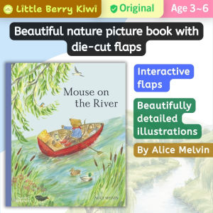 Mouse on the River | River Nature Adventure Flaps Book by Alice Melvin | Age 3-6 | Hardcover | Thames & Hudson | Children birthday gift book bedtime present idea