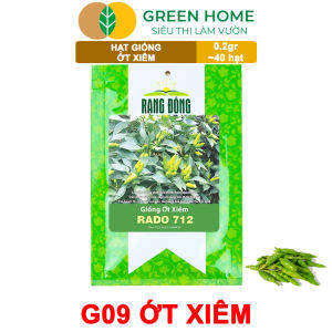 Hạt Giống Ớt Xiêm Greenhome Gói 02gr~40 hạt Dễ Trồng Sai Trái Siêu Cay G09