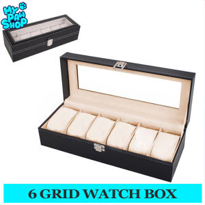 12 Grid Watchbox Watch Storage Organizer Case PVC Leather Jewelry Display Watch Box Storage Box
