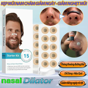 Kẹp Mũi Nam Châm Từ Tính NASAL DILATOR Chống Ngáy Mở Rộng Đường Thở Giúp Thông Thoáng Giảm Ngủ Ngáy Nghẹt Mũi