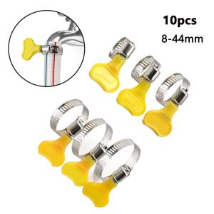 MING1996 10pcs 8-44mm Spring Clip Hoop Adjustable Water Pipe Fasteners Hose Clamp Drive Hose Clamp Fuel Line Worm Clip