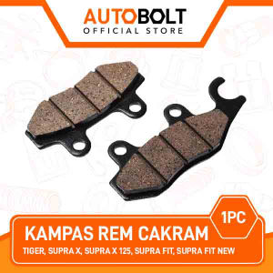 Kanvas Rem Cakram Depan Tiger & Supra X 125 Fit New & Karisma X & Revo 100 & Shogun 110 125/ SP & Smash & CS1Ninja 150 & Kaze & Athelete & Satria Fu 2 Per Plat Dispad Disc Kampas Cakram Kanvas Rem Pad Spring Autobolt