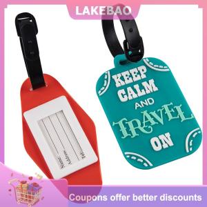【LAKEBAO】 1 cái thẻ du lịch thẻ hành lý du lịch nhãn Vali silica gel thẻ địa chỉ Tên ID thẻ lên máy bay hành lý nhãn xách tay