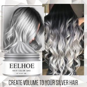 Hair Dye Hair Wax Styling Silver Hair Mud Grey Disposable Natural Hair Strong Gel Cream For Women Men