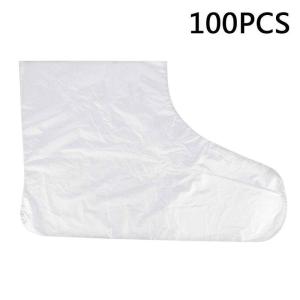 HOLD LIVE 100PCS Disposable Foot Mask Plastic Foot Foot Long Cover Crack Care Cover Socks Mask Shoe Cover Waterproof Foot Feet U4W3