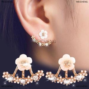 [COD] WEICHENG 1Pair Fashion Women Chrysanthemum Earrings Flower Earrings Couple Engagement Gift Party Hanging Earrings