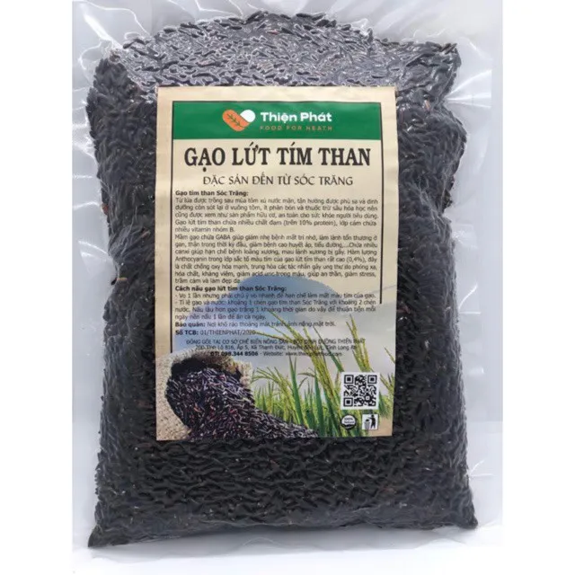Combo Gạo Lứt Tím Than Sóc Trăng Thiện Phát 5Kg