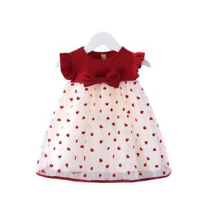 1Y-5Y Baby Girl Princess Dress Short Sleeve Gaun Budak Perempuan Comel Parti Birthday Wedding 0416