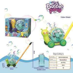 Electric Bubble Snail Push Cart - Automatic Bubble Machine for Kids Perfect for Outdoor Family Fun
