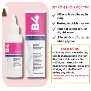 Xịt kích mọc tóc B4 100ml không bết tóc giảm rụng tóc dưỡng tóc Chăm Sóc Tóc
