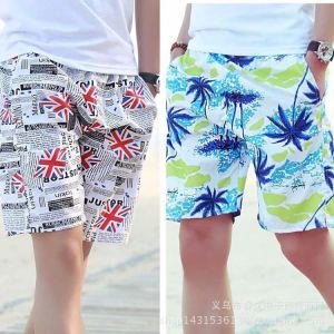 กางเกงฤดูร้อนขาสั้น 2019 ผู้ชาย กางเกงขาสั้นแฟชั่น กางเกงขาสั้นชายหาด ผ้าบางแห้งเร็ว