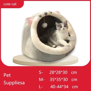 [HOT] Dog House Cat Bed Cat Foldable Removable and Washable  Dog House Indoor Cat Nest Kennel Puppy House Pet Bed