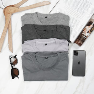 Kaos Polos Lengan Pendek Pria Wanita Dewasa Paket Murah 3PCS