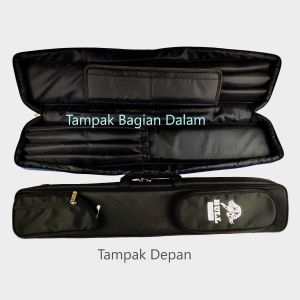 Tas Billiar C-2137 BULL 3X4 Cue Case 3Butt 4 Shaft Canvas with Water Resistance