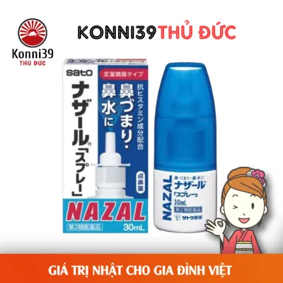 XỊT MŨI NAZAL SATO NHẬT BẢN (LỌ 30ML)