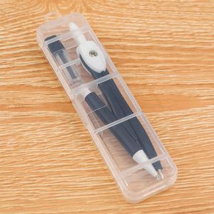 EDDY SONG ไส้ดินสอแบบเติม ชุดเข็มทิศวาด ความแม่นยำสูงและแม่นยำ ที่ยึดดินสอ ไม้บรรทัดวาดรูปทรงเรขาคณิต มืออาชีพอย่างมืออาชีพ โลหะสำหรับตกแต่ง เครื่องมือทางเรขาคณิตทางคณิตศาสตร์ อุปกรณ์การเรียนสำหรับโรงเรียน