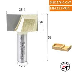 Mũi phay CNC mặt bàn gỗ mũi soi vuông lấy nền dao phay phẳng vét đáy ARDEN MSVD-AD0112