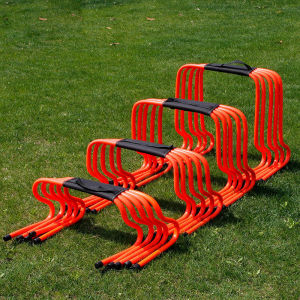 CWC Interiors 5pcs Training Hurdle Frame Bending Hurdle Agile Jumping Ladder Basketball Training Equipment